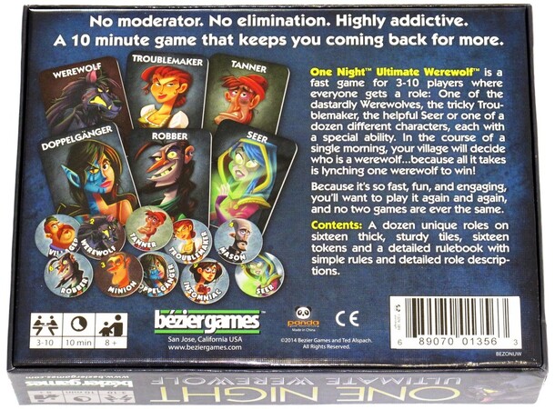 One Night Ultimate Werewolf Brætspil 